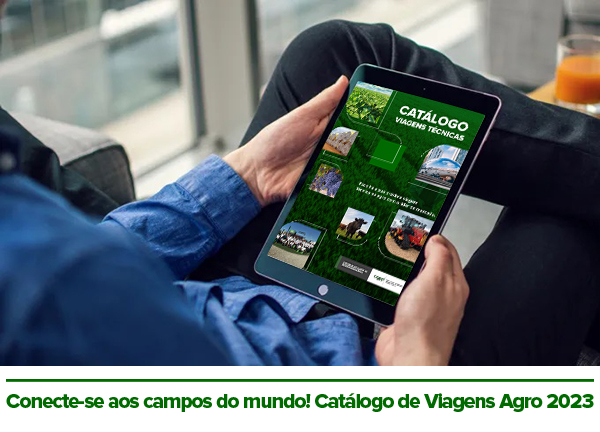 Conecte-se aos campos do mundo! Catálogo de Viagens AGRO 2023