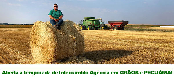 Aberta a temporada de Intercâmbio Agrícola em GRÃOS e PECUÁRIA!